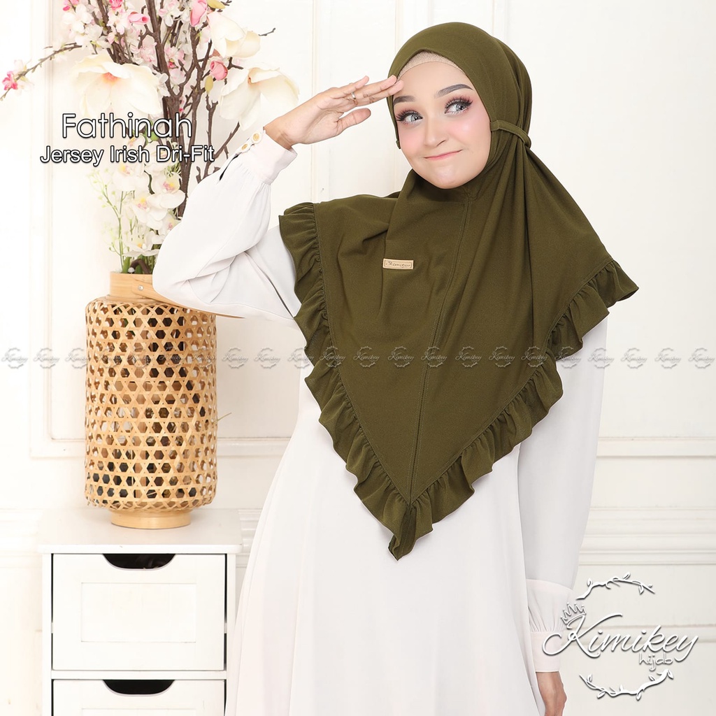 Kimikey Fathinah Daily Hijab Instant Jilbab Jersey Irish Dry Fit