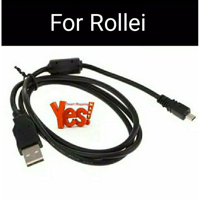 Kabel USB Data Kamera Rollei Compactline 101 Movieline DV5 Powerflex 450 Sportsline 85 XS-10