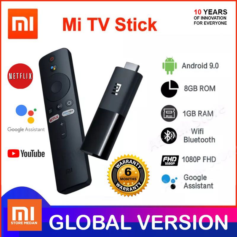 XIAOMI MI TV STICK ANDROID SMART TV BOX CHROMECAST GLOBAL