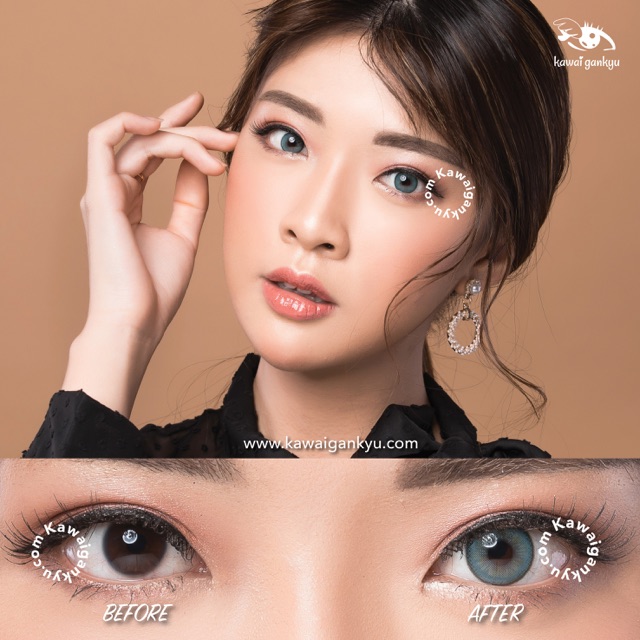 KawaiGankyu Softlens - Princess seattle marine blue (1botol)