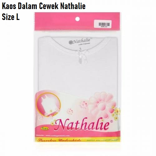 Singlet / Tanktop / Kaos Kutang Wanita Perempuan Cewek Katun Lembut Nathalie COD Amarella-Nathalie - L