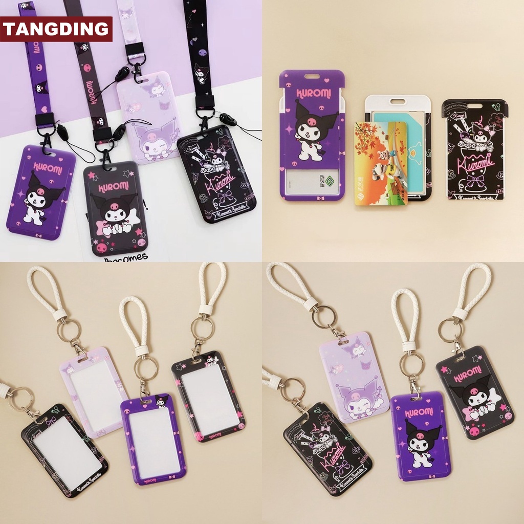 【COD Tangding】Cuomo Cover Pelindung Kartu Bus Motif Kartun Dengan Tali Panjang