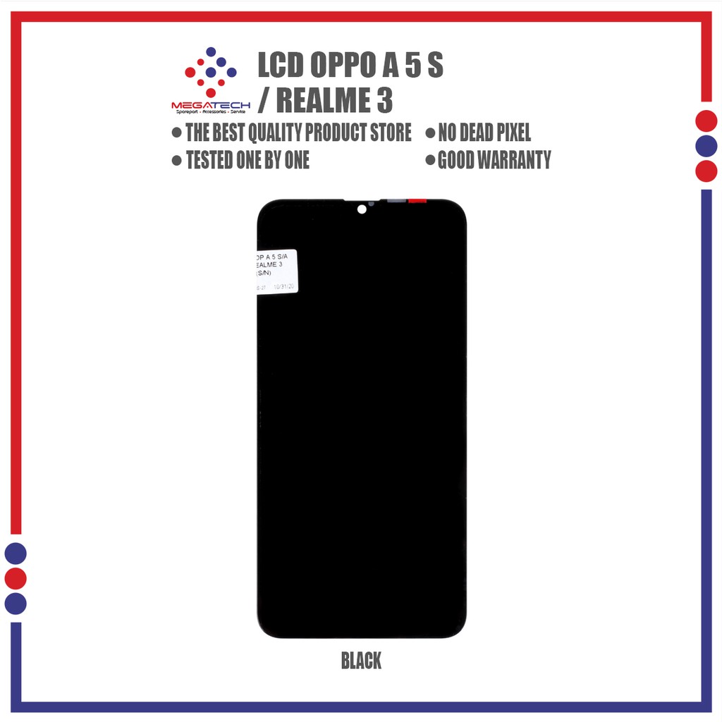 LCD Oppo A5S / Oppo A7 / Oppo A12 / Realme 3 Universal Fullset Touchscreen