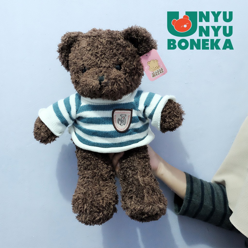 Bear sweater navy bear import beruang valentin kado ultah