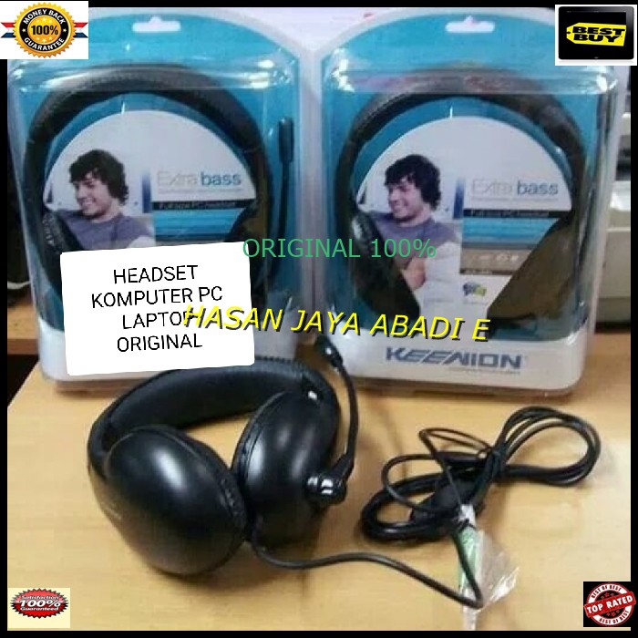 J76 headset gaming bando cpu komputer gadget Microphone kenion PC Headphone mic bando cpu komputer