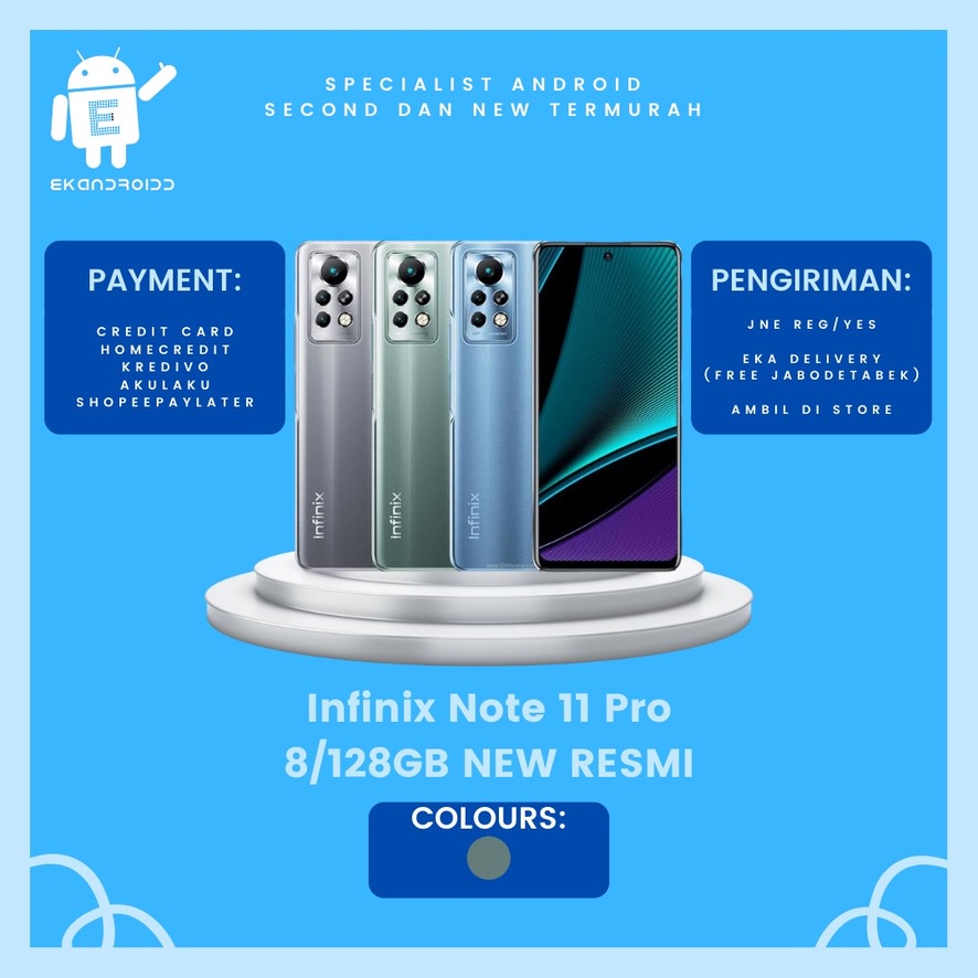 INFINIX NOTE 11 PRO 8/128GB NEW RESMI