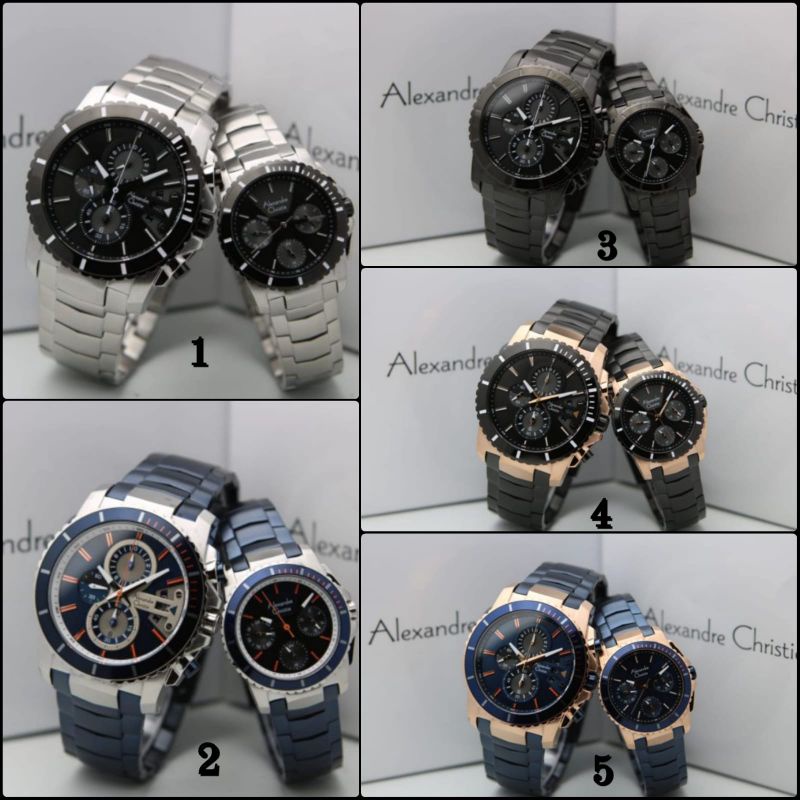 Jam Tangan Couple Alexandre Christie 6455 AC6455MC AC 6455 | Original