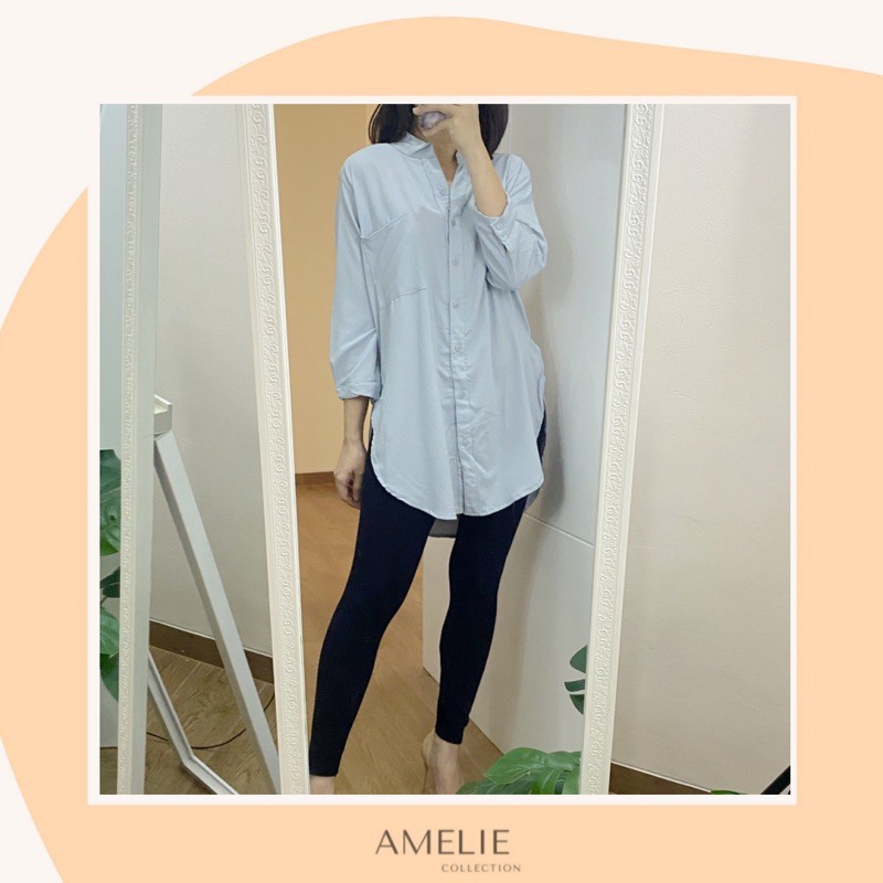 AMELIE BASIC SHIRT - atasan fit to XL