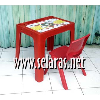 1 Kursi Anak Plastik OK305 set 1 Meja  OKT  Olymplast  Merah  1 Kursi Anak Plastik OK305 set 1 Meja  OKT  Olymplast  Merah