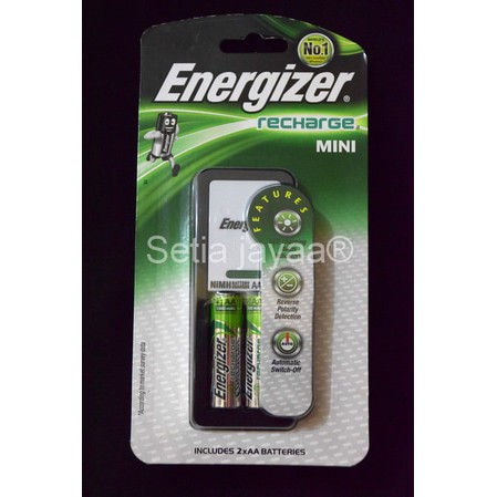 charger ENERGIZER include baterai AA 2pcs / cas baterai energizer