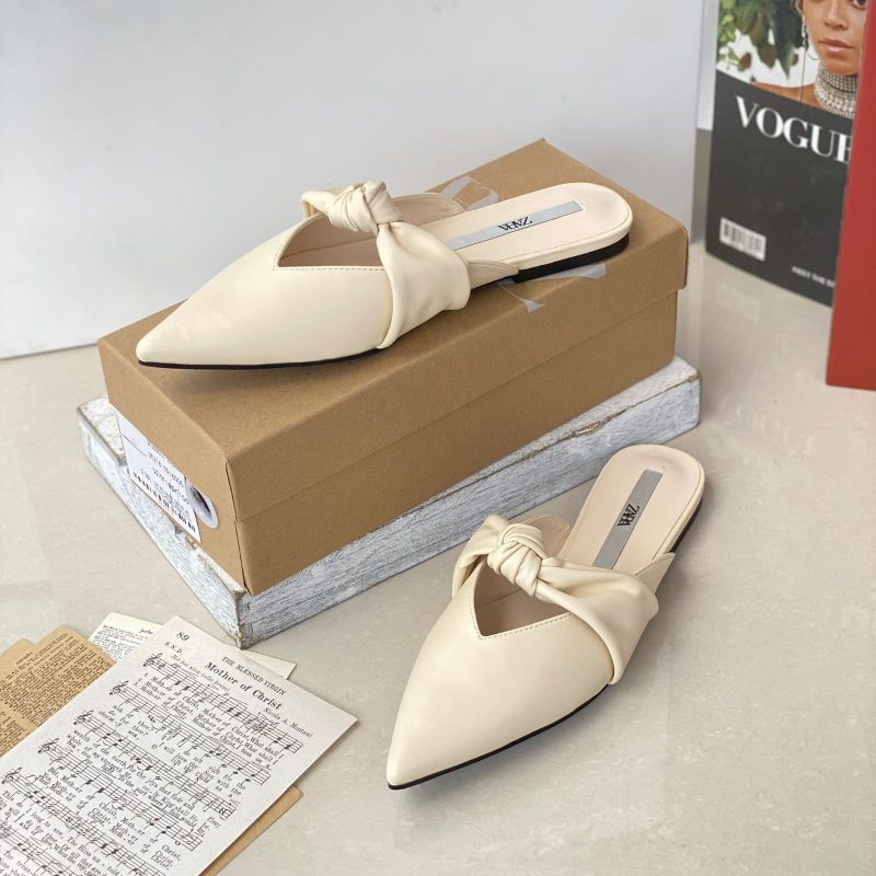 Flat Shoes | Sandal Putih | Sendal Wanita | Branded | Sandal Zara | Zs553