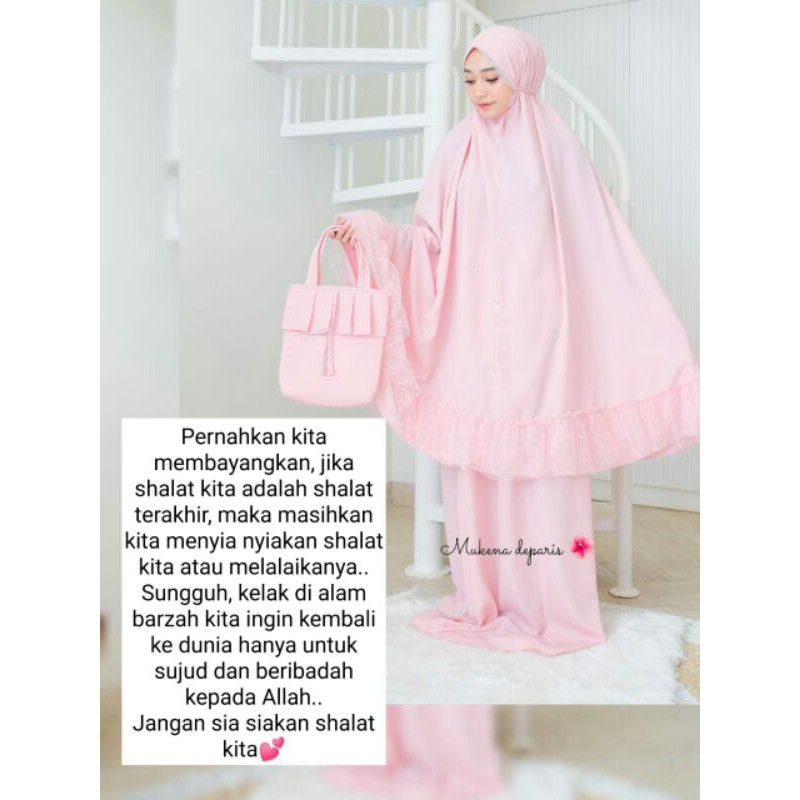 mukena paris original asli 100% dari dalanova