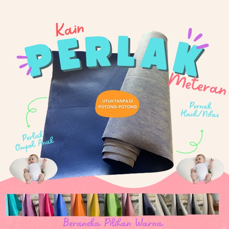 Perlak Ompol baby Alas ompol anak dan lansia Waterproof /haid/nifas Meteran-Per 50cm