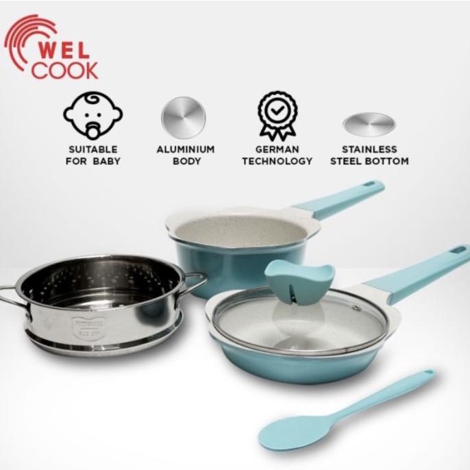 Welcook Baby Cookware Set (Light Blue)