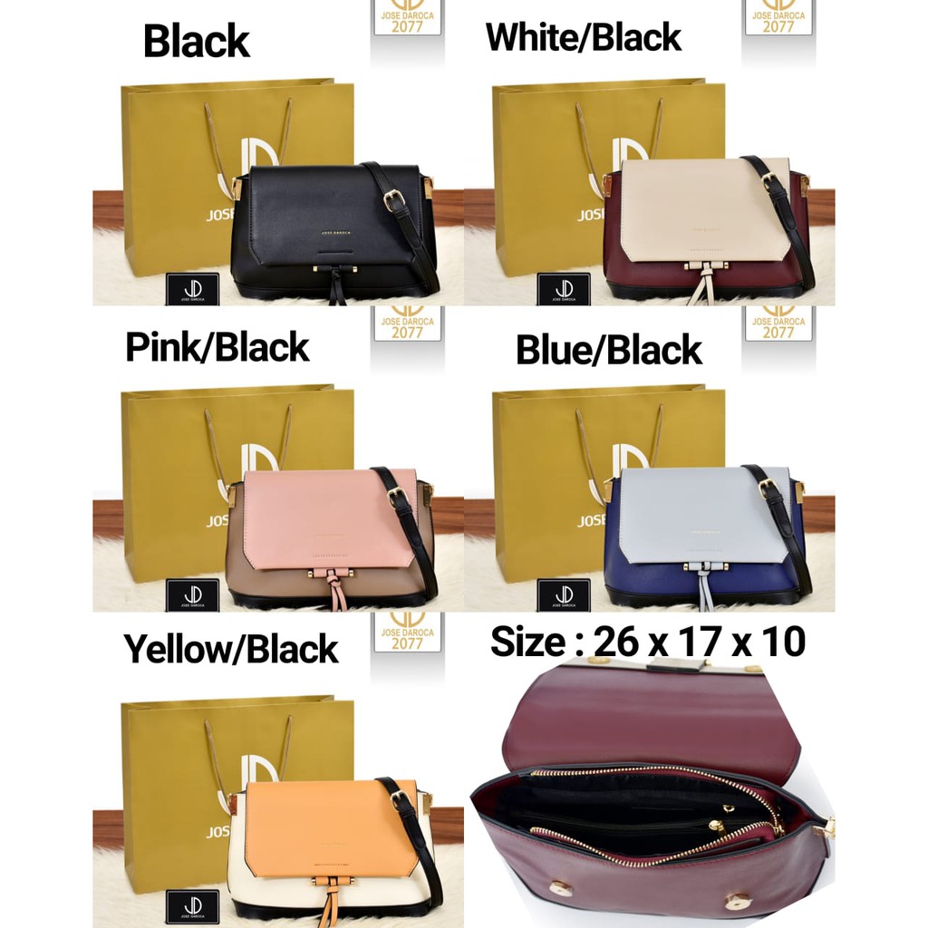 CROSSBODY FLAP BAG TAS SELEMPANG JOSE DAROCA ~2077~ ORIGINAL