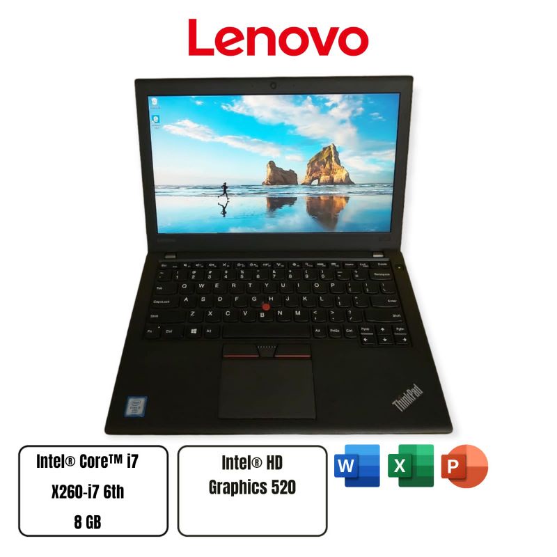 laptop lenovo thinkpad x260 core i7 gen 6th ram 8gb ssd 256 second murah