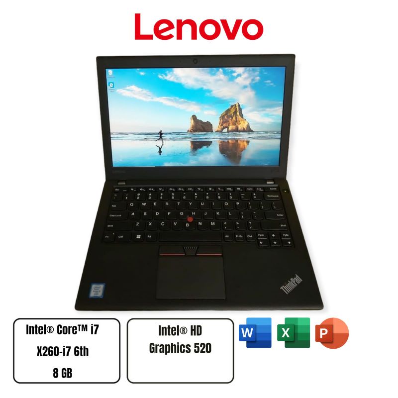 laptop lenovo thinkpad X260 core i7 gen 6th ram 8gb ssd 256 SECOND MURAH