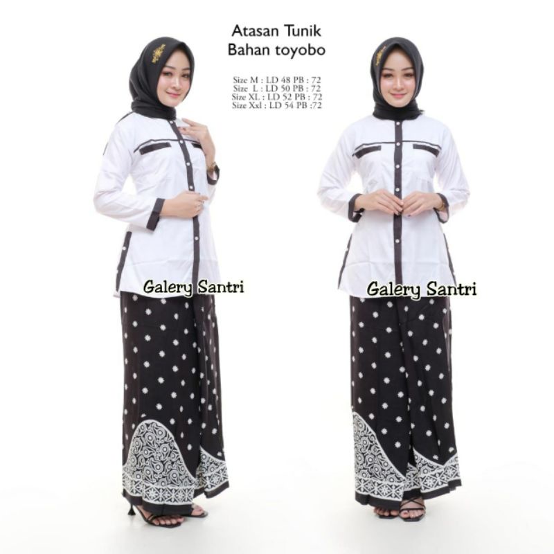 BAJU SANTRIWATI | SETELAN BAJU SANTRI PUTRI