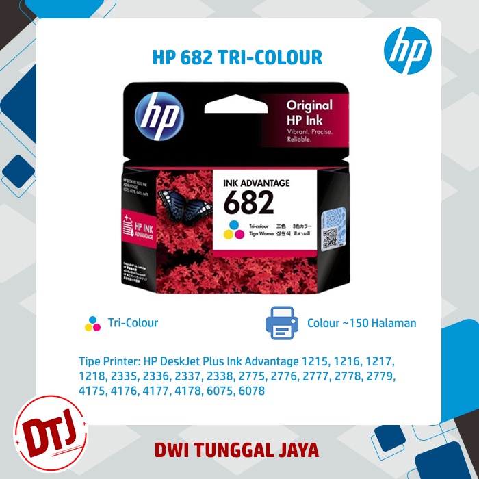 Tinta HP 682 Black / Colour Original