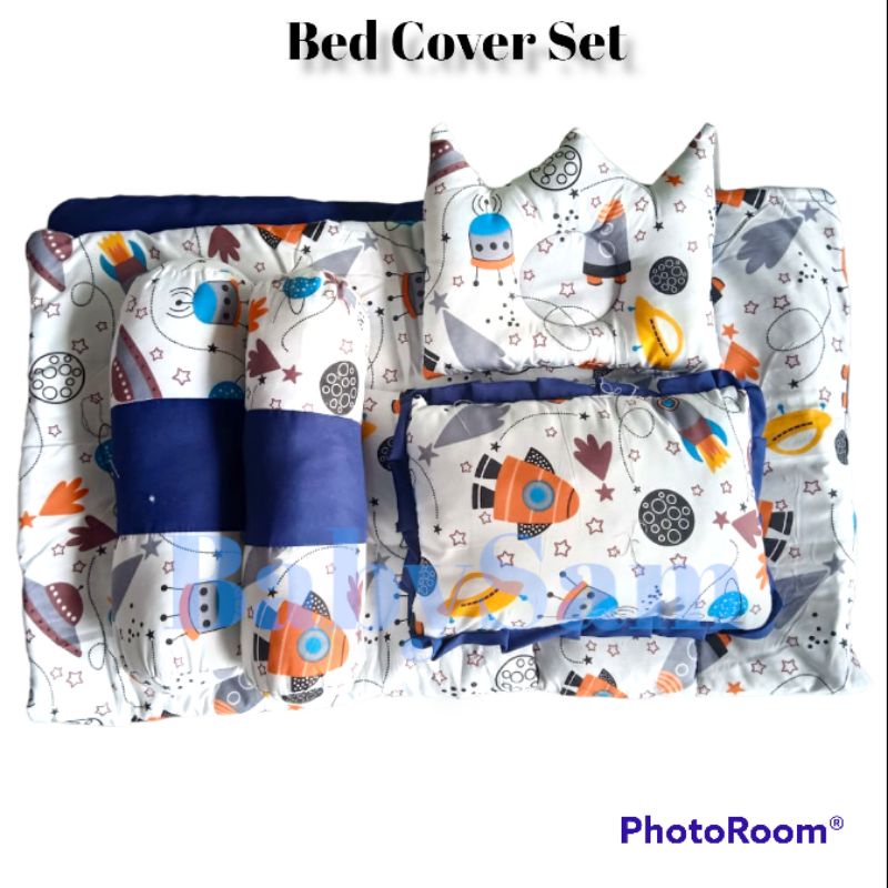 BEDCOVER SET MIKKO  5 IN 1 || BABY BED SET HOME MADE || MATRAS TIDUR BAYI || BED COVER BAYI SET LENGKAP