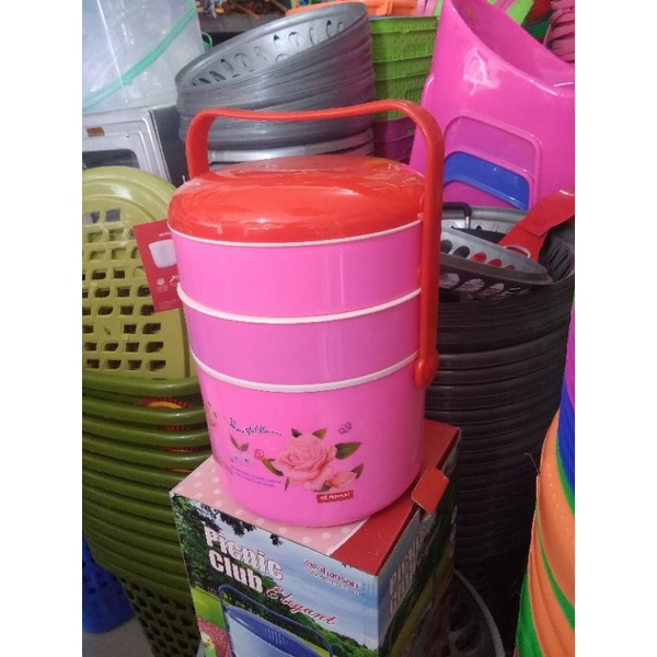 RANTANG SUSUN 3 PICNIC CLUB/ RANTANG PIKNIK SUSUN 3/ RANTANG BAHAN PLASTIK DIAN SARI TEBAL/ RANTANG 