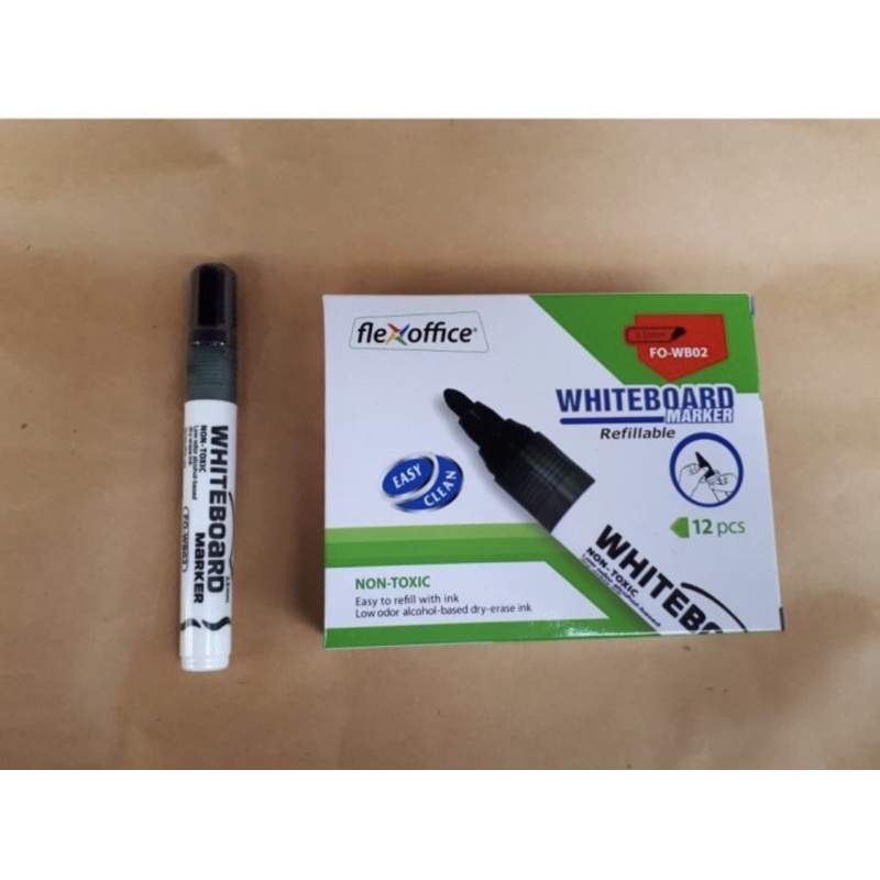 

Spidol marker white board flexoffice 1 lusin