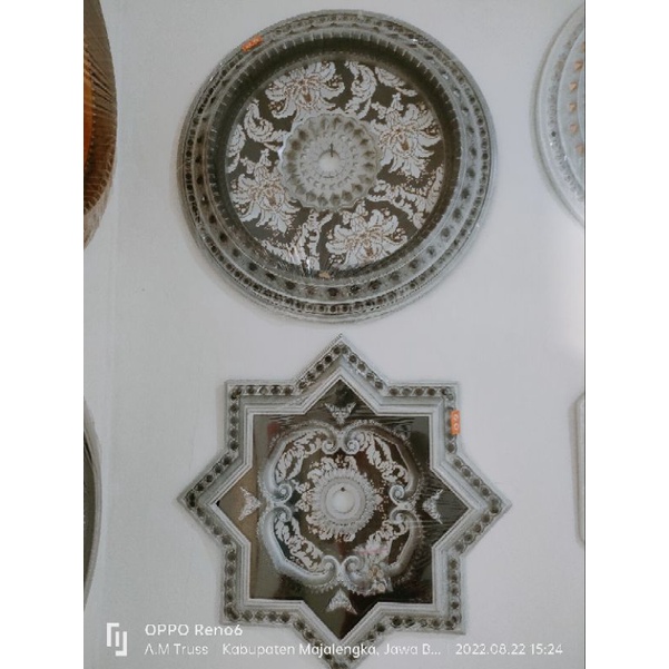 ornamen lampu pvc uk.60x60