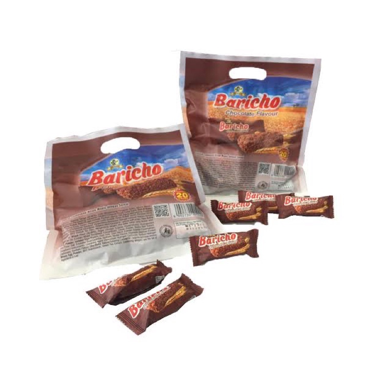 

Pusan baricho coklat coumpond dengan sereal isi 20pcs
