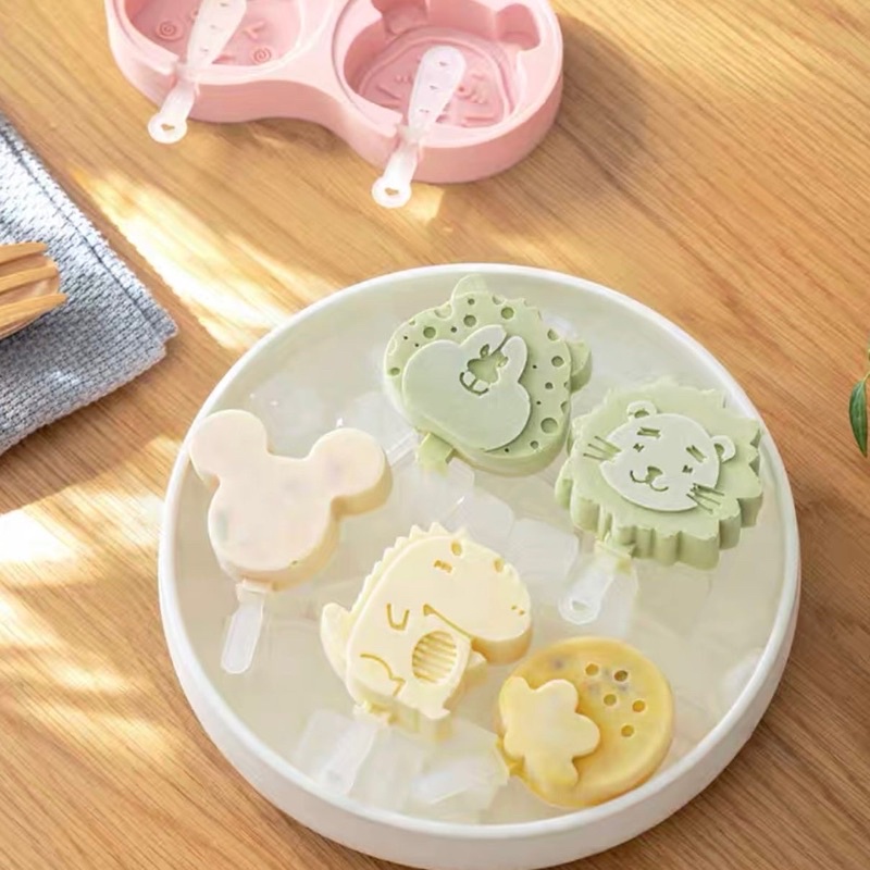 COZYHOUSE ISSA Cetakan Es Krim Puding Silicon Karakter dengan Tutup / Character Ice Cream Mold Pudding Mold