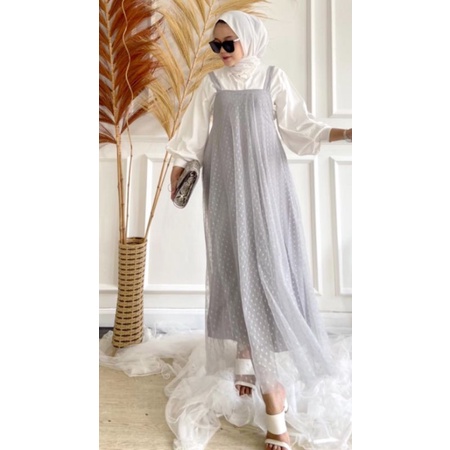 overall tile+inner terbaru pinggang karet ada tali kiri kanan/pakaian wanita terbaru/baju santai/COD