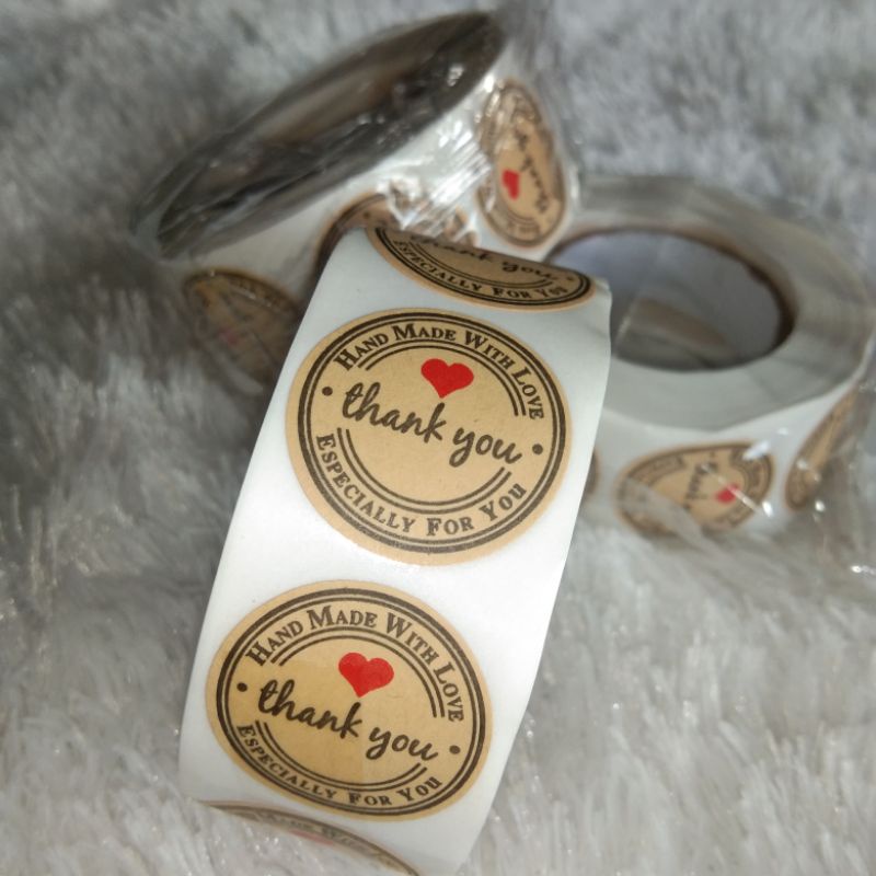 

STICKER LABEL THANK YOU VINTAGE