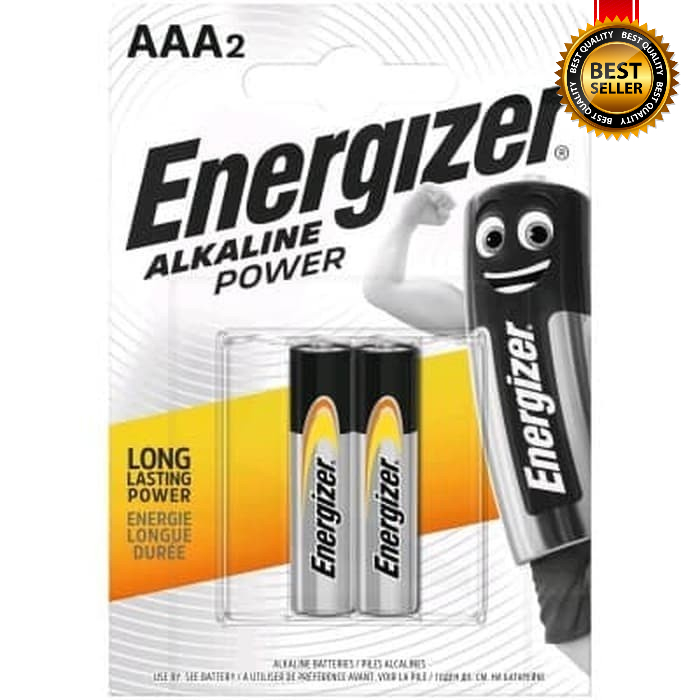 Baterai AAA Energizer Alkaline Power 1 Pack Isi 2 Pcs Batrai energizer Baterai A3