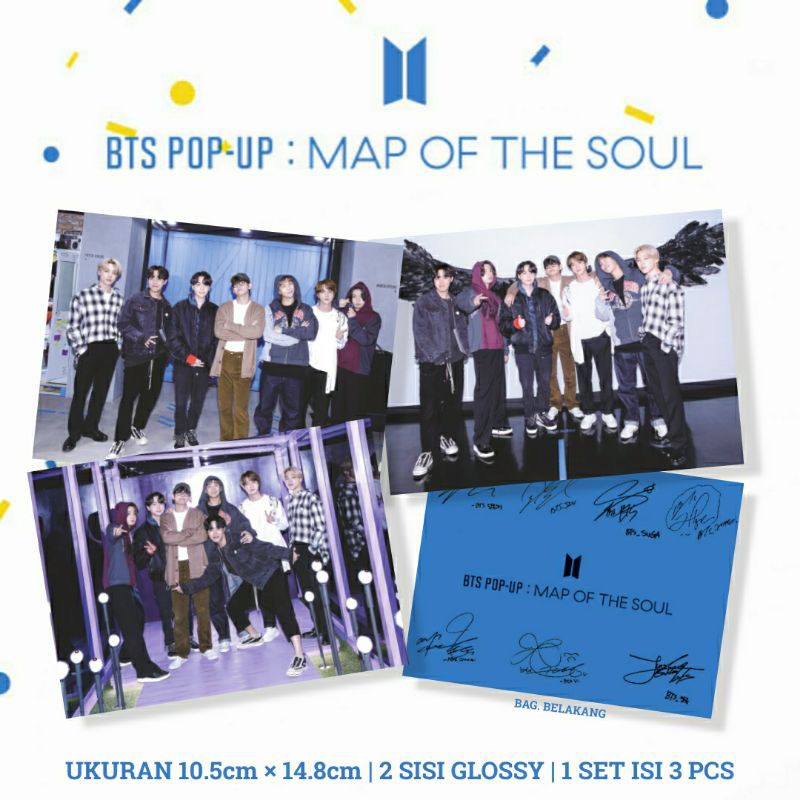 (UNOFFICIAL) POP UP GIFT BTS POSTCARD