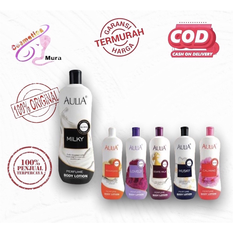 [ new pack ] aulia perfume body lotion 600 ml / aulia body parfume lotion 600 ml