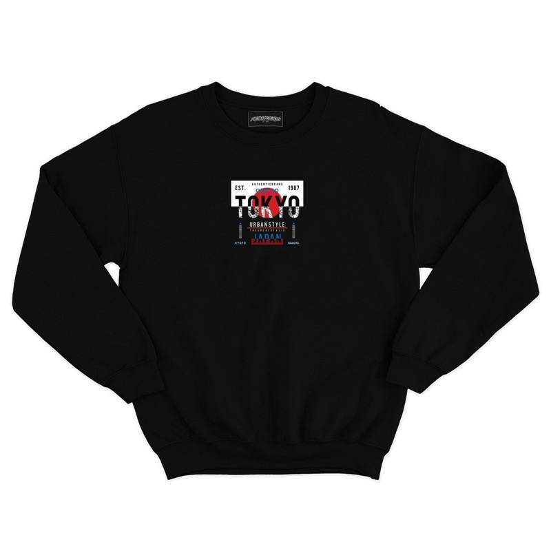 Sweater Crewneck Pria Distro Original Putih Switer Oblong Cowok Brand Lokal Bandung Unisex Ori Cowo