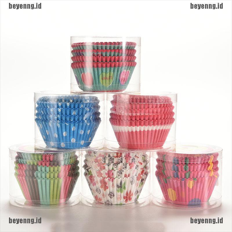 Bey 100Pcs Kertas Pembungkus Cupcakemuffin Untuk Pesta Pernikahannatal