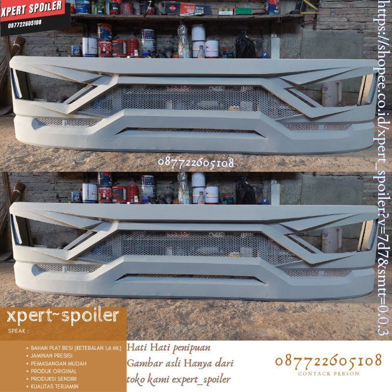 Bemper Depan L300 Bahan Plat Ready Stok Model Sigra