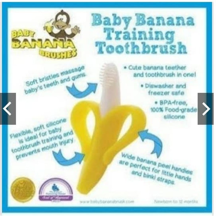 silicone banana toothbrush