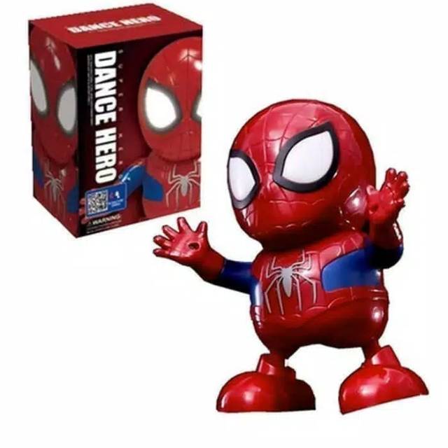 Mainan robot spiderman dance