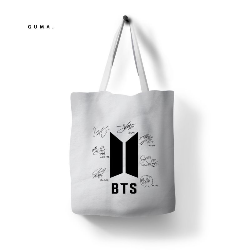 TOTEBAG BTS / TAS BAHU/  BTS PREMIUM KANVAS HANDMADE / BTS TOTEBAG / BTS TAS / TAS BTS