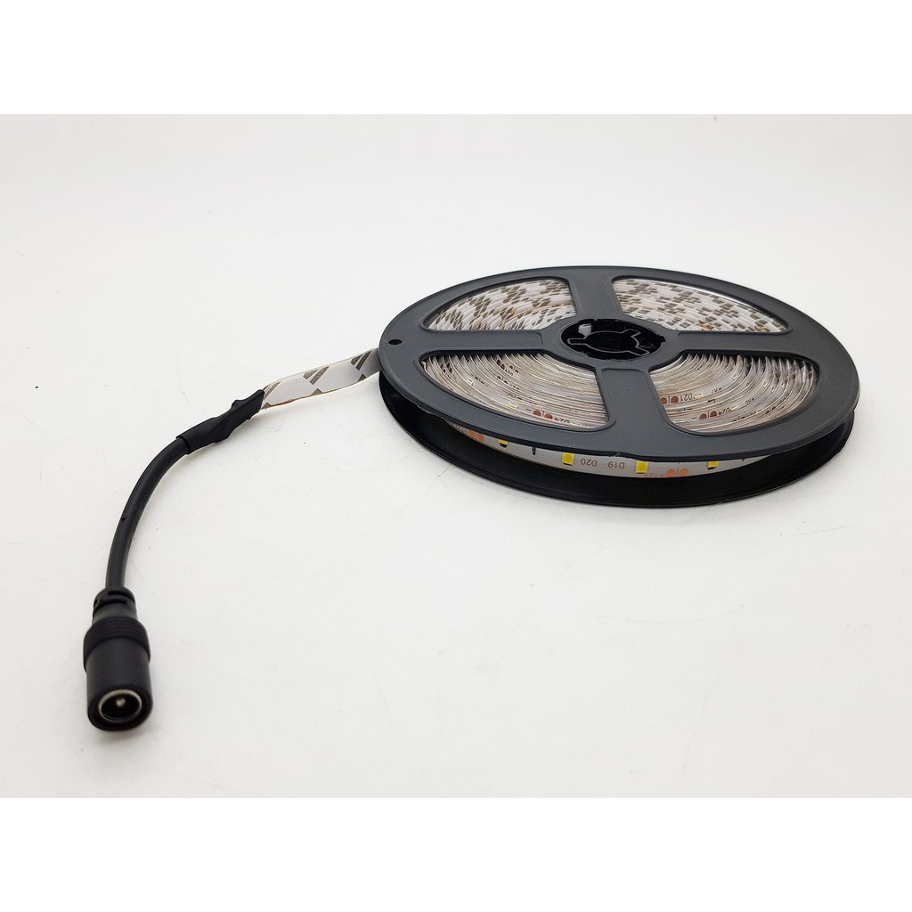 LED Strip 3528/2538 Outdoor + socket dc female White/Putih waterproof