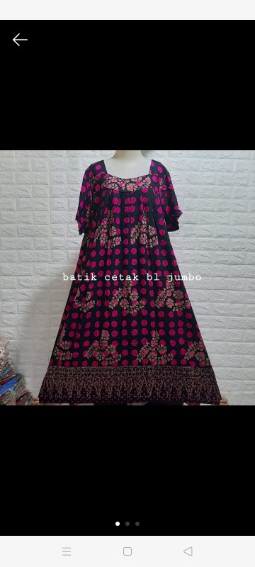 Daster Bl Jumbo/daster Batik Solo/daster Harian/daster Murah/pakaian Wanita