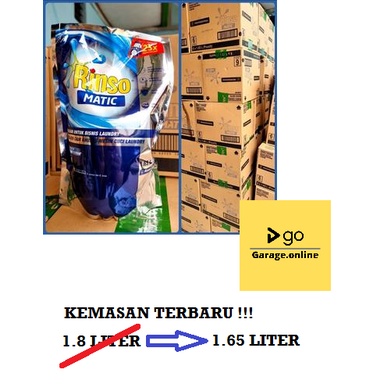 Rinso Matic Liquid Detergent Professional 1.65 Liter 1650ml kemasan terbaru