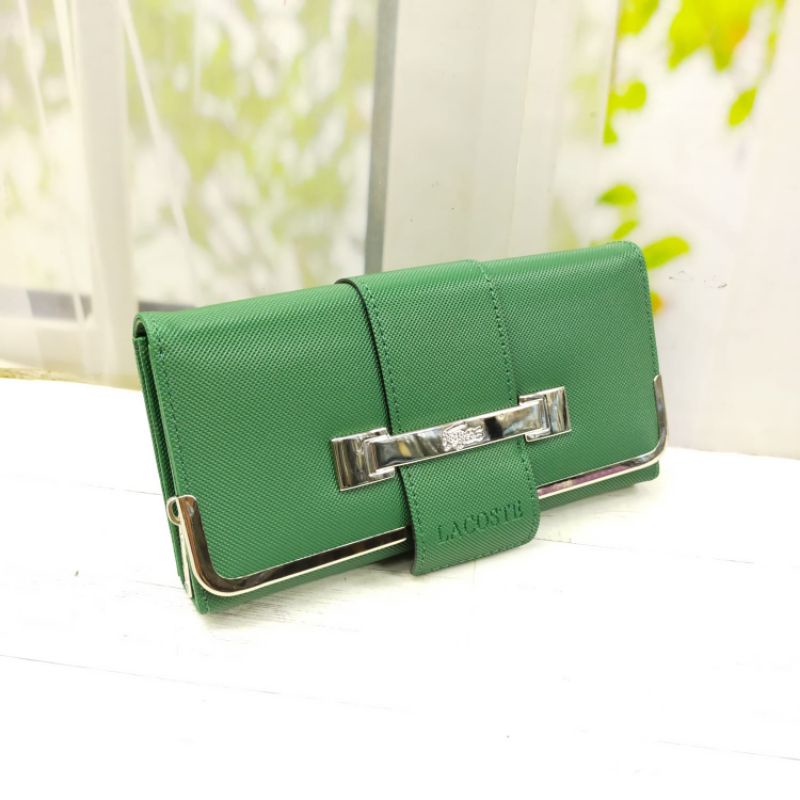 COD Dompet Wanita Panjang dan Sedang Bersekat Tebal Plat Bahan Poliester Nylon