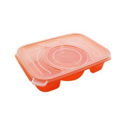 Claris 2703 Kotak Makan Lunch Box Plastik Segi Dengan Sekat Rectangular Food Saver Tempat Wadah