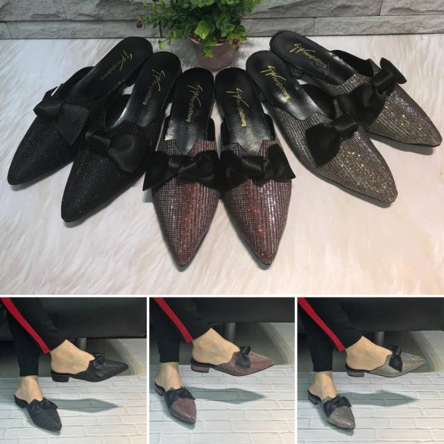 SEPATU SELOP WANITA SLIPON FASHION IMPORT