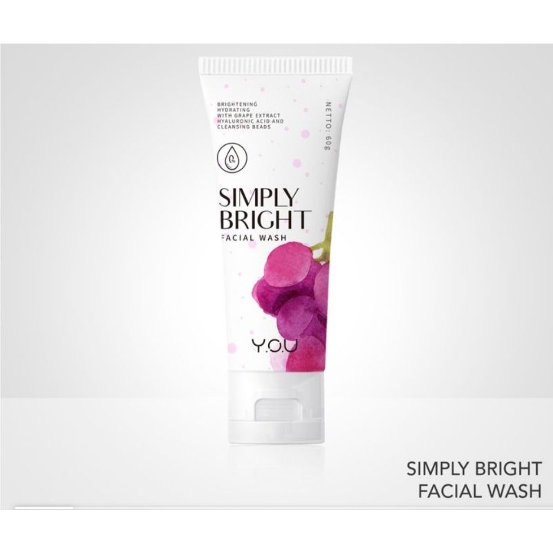 ☀️cahaya acc☀️simply bright facial wash