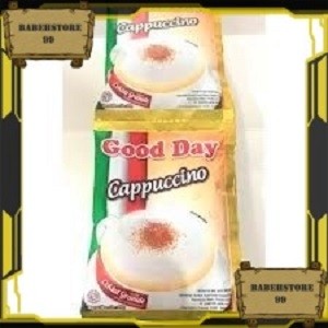 

Kopi Good Day Cappuccino 1 Renceng isi 10pcs x 25g