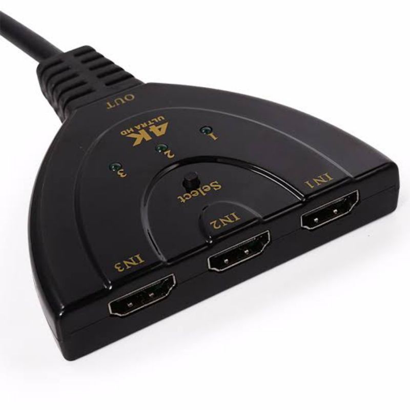 Hdmi Switch 4k 3 port / HDMI switch 3 port / kabel HDMI cabang 3 4k