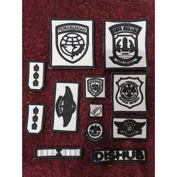 Bordir Atribut Dishub Timbul